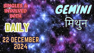 Gemini | Daily Love Tarot Reading | 22 December 2024 | Hindi