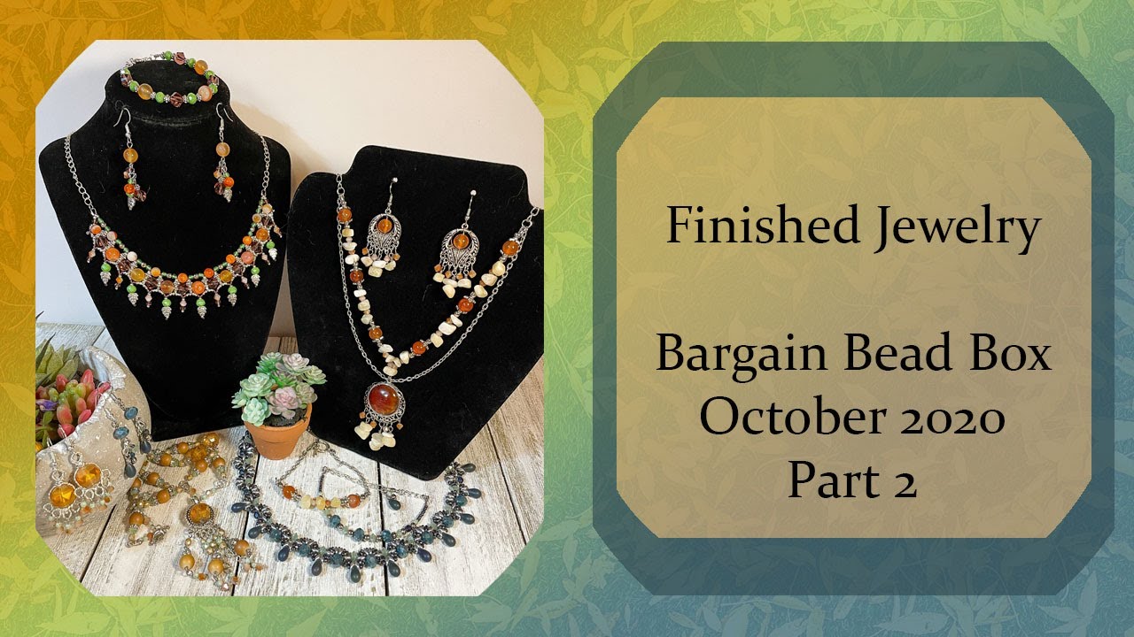 Finished Jewelry - Bargain Bead Box October 2020 - Part 2 - YouTube