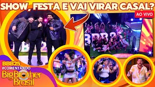 🎉BBB25: FESTA AO VIVO PEGA FOGO APÓS SHOW DE CESAR MENOTTI E FABIANO, ALINE E DIOGO VAI VIRAR CASAL?