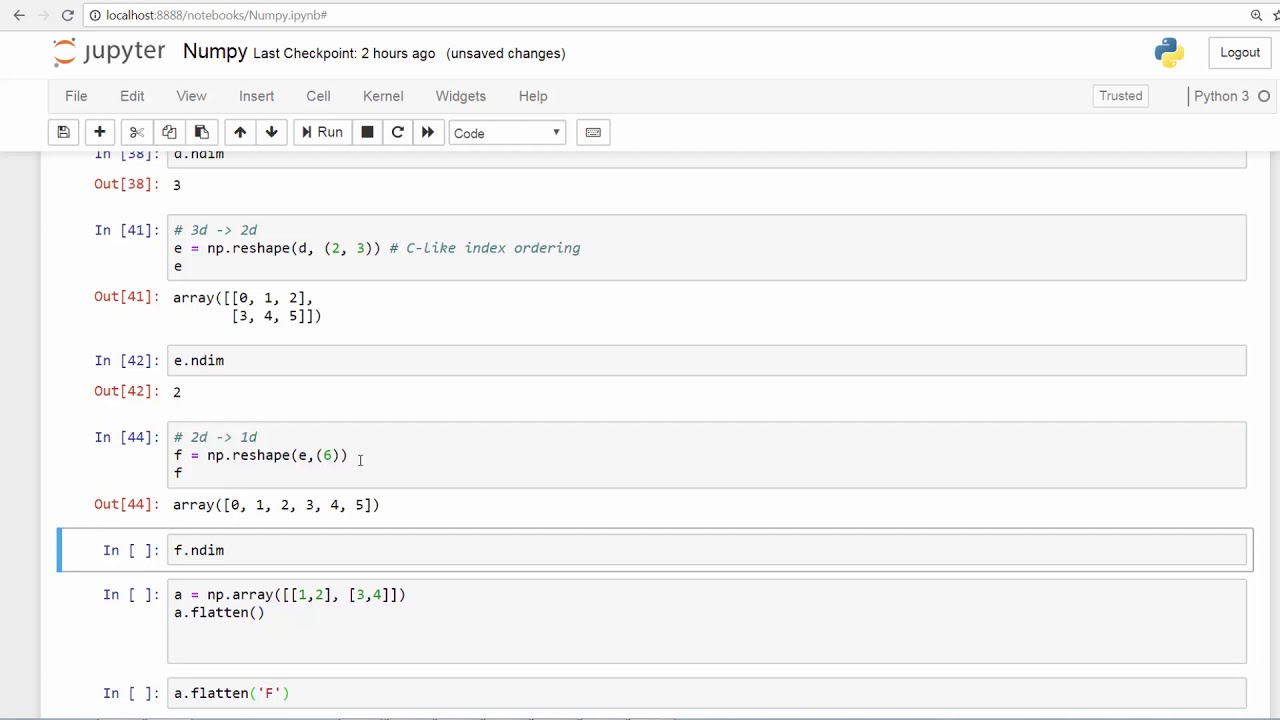 Numpy Reshape Array Numpy Reshape Array