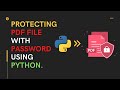 Protecting pdf file with password using Python