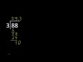 dividir 88 entre 3 division inexacta con resultado decimal de 2 numeros con procedimiento