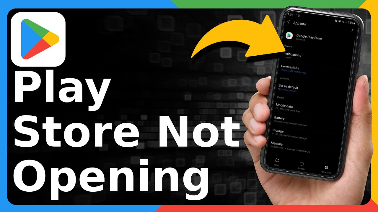 How To Fix Google Play Store Not Opening On Android - YouTube