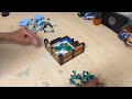 lego minecraft the crafting table 21265 speed build