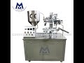 Cosmetic cream tube filling sealing machine: one minute to show how machine fill and seal