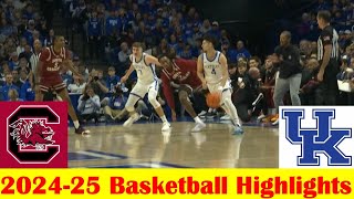 South Carolina vs #14 Kentucky Basketball Game Highlights 2 8 2025