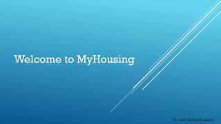 UConn Residential Life MyHousing Tutorial