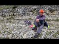 exploring a huge quarry for jurassic and cretaceous fossils