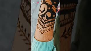 Beautiful mehndi design💕😍#hennadesignsforbeginnersstepbystep #bride #hennadesign #shorts