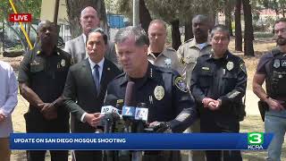 LIVE | Police are giving an update on the San Diego mosque shooting