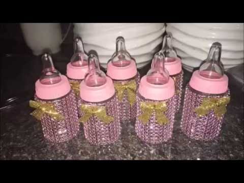 Baby Shower DIY: Bedazzled Bling Bottles Baby Shower DIY: Bedazzled Bling Bottles