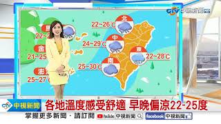 【婷育氣象報報】華南雲雨區東移 西半部不定時陣雨│中視晨間氣象 20240605