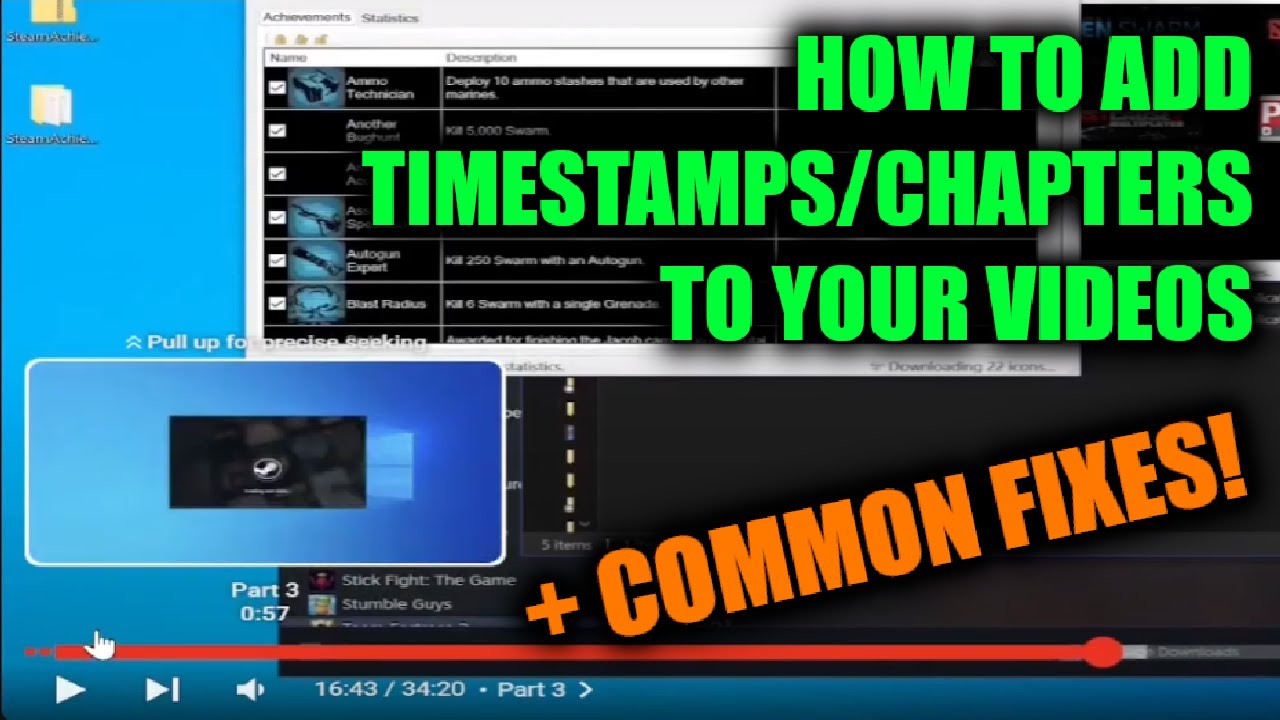 How To Add Or Fix Youtube Timestamps Chapters Youtube