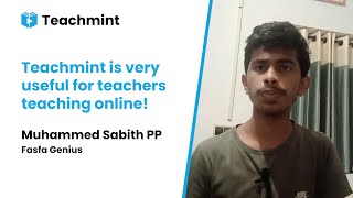 Muhammed Sabith | Teachers of Teachmint | Testimonial
