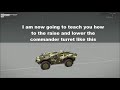 how to raise and lower turret on a strider arma 3