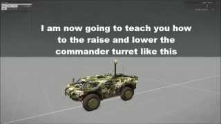 How to raise and lower turret on a strider [ARMA 3]