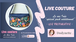 Live couture sac Inès : Préparation des pièces