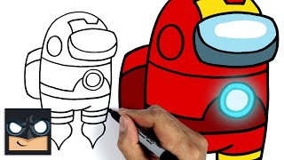 How To Draw Iron Man Crewmate | Among Us