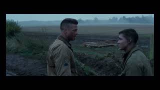 Fury (2014) | I'm gonna hold this crossroad | Brad Pitt | Shia LaBeouf | Logan Lerman