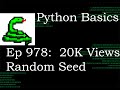 Python Basics Tutorial Random Seed 20K Views