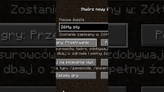 MINECRAFT ale jeśli zobaczę kolor ŻÓŁTY to odcinek się skończy #shorts