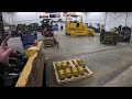 full complete undercarriage changeout on a john deere 550k bulldozer