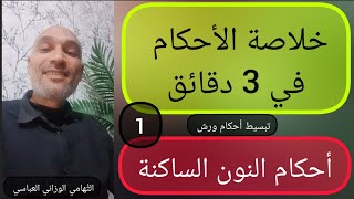 #في_3_دقائق [ خلاصة الأحكام 1] #أحكام_النون_الساكنة / نختبر معلوماتنا ونصحّحها