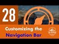 Customizing the Nav Bar - Part 28 - Itinerary App (iOS, Xcode 10, Swift 4)