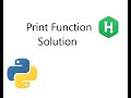 Print Function In Python Hackerrank Solution