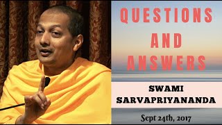 Ask Swami with Swami Sarvapriyananda | Sept 24th, 2017