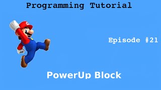 "Java Programming Tutorial" | "Super Mario Game" #21 | PowerUp Block