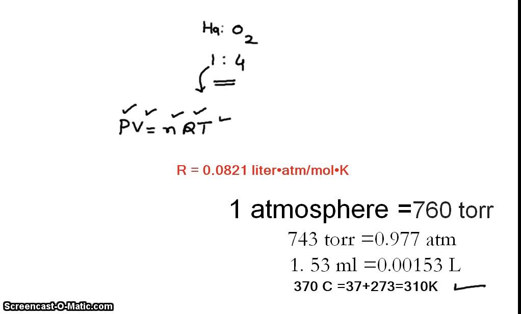 Given Stoichiometric Ratio A:B, Mass Of A, Volume Of B, Pressure ...