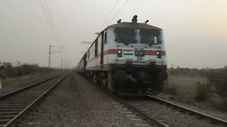 HOG Fitted WAP7 of GZB Shed #30406 making some musical track sounds [Indian Railways]