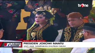 KH Said Aqil Siradj Sampaikan Khutbah Nikah Putri Jokowi