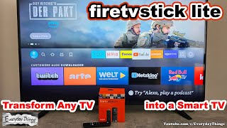 Transform Any TV into a Smart TV: Amazon Fire TV Stick Lite Unboxing and Setup