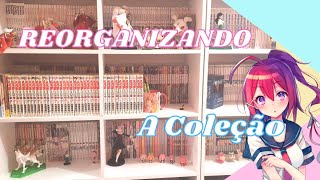 Reorganizando e limpando minha coleção de mangás ✨ cleaning mangá collection + tour