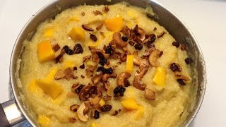 Mango Rava Kesari / Mango Sheera / Mango Sooji Halwa