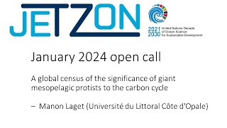 A global census of the significance of giant mesopelagic protists to the carbon cycle  -Manon Laget