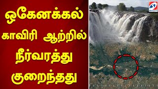 ஒகேனக்கல் காவிரி ஆற்றில் நீர்வரத்து குறைந்தது... | River | Hogenakkal