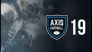 Axis Football 2019 Franchise Mode Gameplay PC Stream