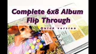 Complete 6x8 Story Album Flip Through: not talking