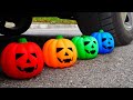 EXPERIMENT: CAR VS HALLOWEEN EDITION | Crushing Crunchy Stuff