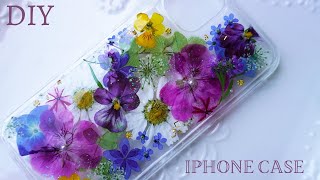 🌹 [UV resin] How to make a pressed flower smartphone case 🌸 iPhone case / handmade / DIY