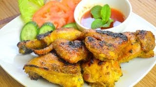 How to Make Thai BBQ Chicken ไก่ย่างรสเด็ดจ้า (Thai Food)