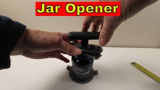 OXO Jar Opener with Base Pad - Effortless Lid Removal for Easy Opening