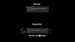 What is the difference between Prisma and Sequelize?