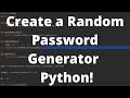 Create a Random Password Generator in Python - Python Practice Problem