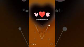 V love S pattern lock ❣️ || V❤S Phone lock || Love status #status