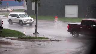 Heavy rain hits midtown Omaha