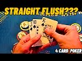 From Beginner to Winner: Straight Flush in Crazy 4 Card Poker